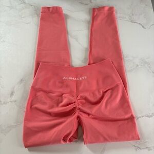 Alphalete Amplify Leggings Coral Color
